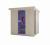 4 - 6 osobowa sauna Fińska i na podczerwień zewnętrzna ogrodowa 198 x 181,5 x 202,2 cm LAHTI F30200 Sanotechnik
