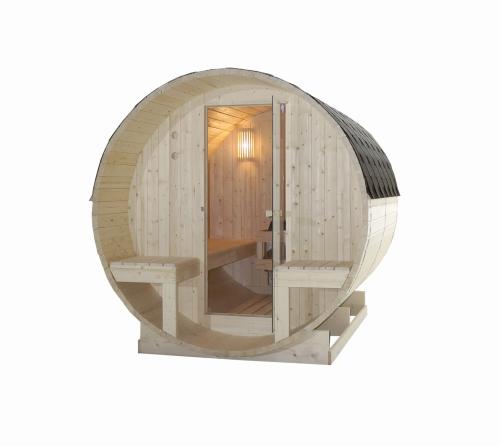 Sauna zewnętrzna z siedziskami zewnętrznymi BERGEN F70220 Sanotechnik
