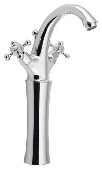 Bateria umywalkowa stojąca wysoka chrom połysk ANTEA 3271L Reitano