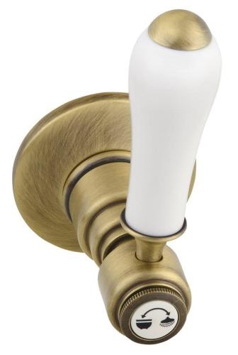 Bateria prysznicowa podtynkowa 2-funkcyjna brąz ANTEA SET305-106 Reitano rączka