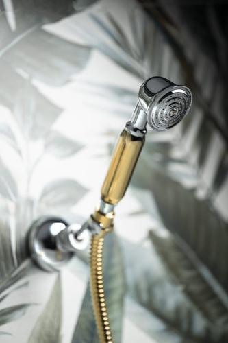 Bateria wannowa ścienna chrom złoto ANTEA 3012 Reitano rączka