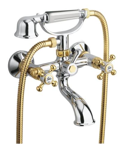 Bateria wannowa ścienna chrom złoto ANTEA 3012 Reitano