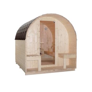 4 osobowa sauna zewnętrzna ogrodowa Fińska ISLAND XL F90220 Sanotechnik