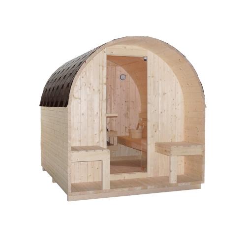 4 osobowa sauna zewnętrzna ogrodowa Fińska ISLAND XL F90220 Sanotechnik