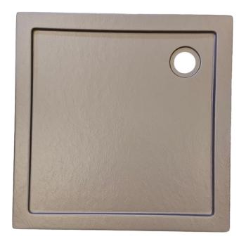 Brodzik prysznicowy kwadratowy akrylowy 90 x 90 x 4 cm szary G90SG Sanotechnik