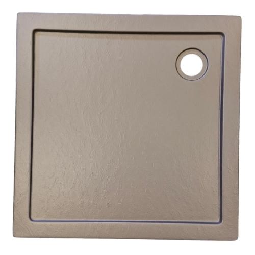 Brodzik prysznicowy kwadratowy akrylowy 90 x 90 x 4 cm szary G90SG Sanotechnik