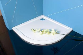 Brodzik prysznicowy półokrągły kompozytowy R55 90 x 90 cm SERA 41511 Polysan wizualizacja
