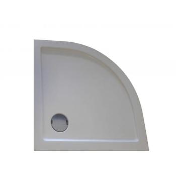 Brodzik prysznicowy półokrągły akrylowy R55 80 x 80 cm ZEUS GR80 Sanotechnik