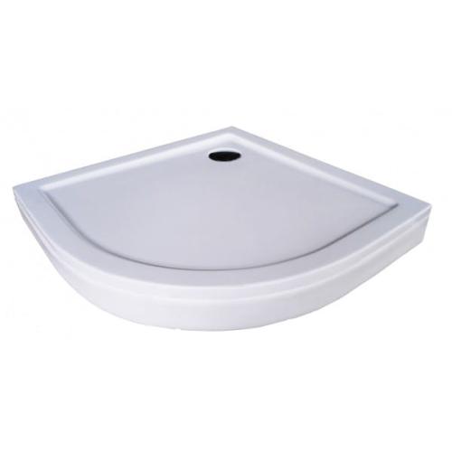 Brodzik prysznicowy półokrągły akrylowy R55 80 x 80 x 14 cm BORA GRS80 Sanotechni
