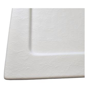 Brodzik prysznicowy półokrągły akrylowy R55 80 x 80 x 4 cm biały GR80SW Sanotechnik z bliska