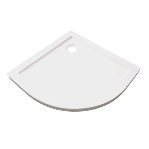 Brodzik prysznicowy półokrągły akrylowy R55 90 x 90 x 4 cm biały GR90SW Sanotechnik