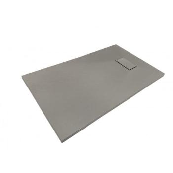 Brodzik prysznicowy prostokątny starylowy 120 x 90 x 2,6 cm SMC szary 1290G Sanotechnik