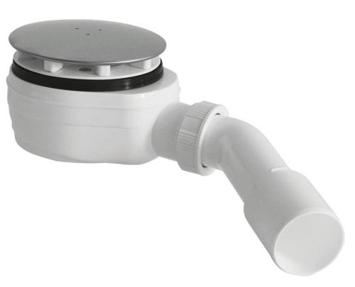 Syfon do brodzika niski otwór 90 mm odpływ 40/50 stal nierdzewna polerowana 162.940.3 BRUCKNER