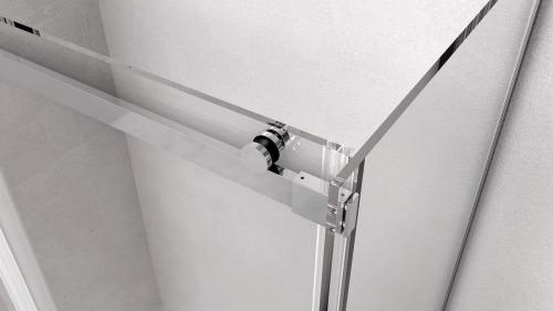Kabina prysznicowa prostokątna 1000 x 800 mm THRON ROUND szkło czyste TL1080-5005 Polysan góra