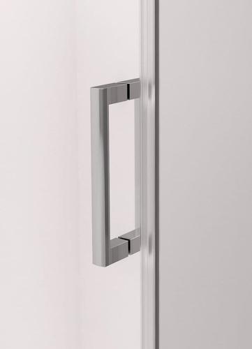 Kabina prysznicowa prostokątna 1000 x 800 mm THRON ROUND szkło czyste TL1080-5005 Polysan uchwyt