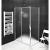 Kabina prysznicowa prostokątna narożna 110 x 100 x 190 cm L/P SIGMA SIMPLY szkło matowe Brick GS4211GS4310 Gelco