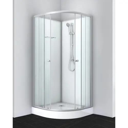 Kabina prysznicowa wolnostojąca półokrągła 80 x 80 x 203 cm OCEAN 1 PS12 Sanotechnik