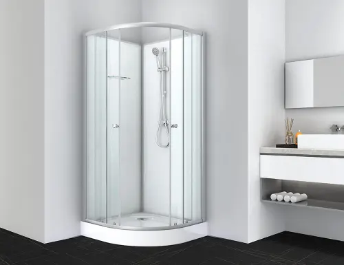Kabina prysznicowa półokrągła 80 x 80 x 203 cm OCEAN 1 PS12 Sanotechnik