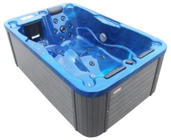 Basen ogrodowy 3 osobowy Jacuzzi MODENA niebieski SPA09 z boku