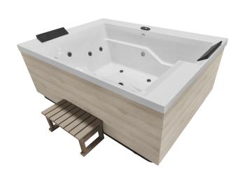 Basen ogrodowy SPA Jacuzzi ZADAR biały SPA35 Sanotechnik