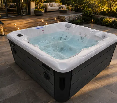 Basen ogrodowy SPA Jacuzzi HAWAI biały marmur SPA16 Sanotechnik