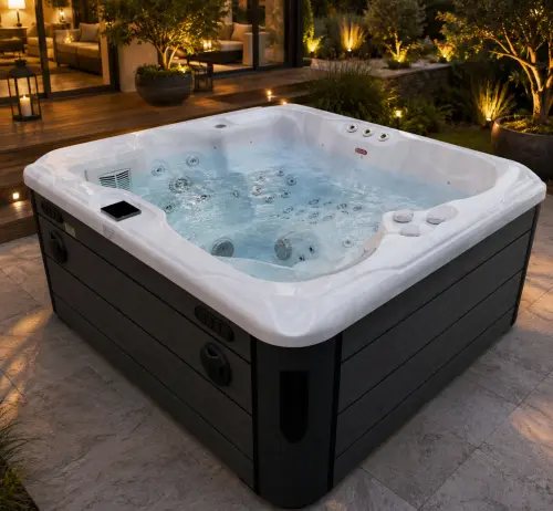 Basen ogrodowy SPA Jacuzzi MAURITSIUS biały marmur SPA18 Sanotechnik