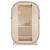 Sauna zewnętrzna ogrodowa 1 - 2 osobowa sucha Fińska w kształcie beczki 128,2 x 120 x 194 cm LINDHOLM F60120 Sanotechnik