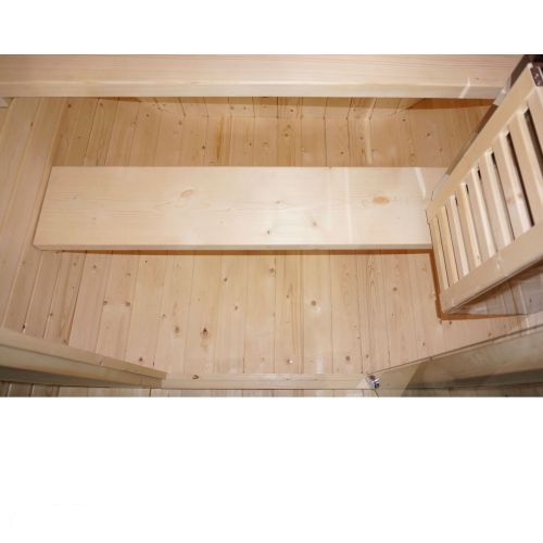 Sauna zewnętrzna ogrodowa 1 - 2 osobowa sucha Fińska w kształcie beczki 128,2 x 120 x 194 cm LINDHOLM F60120 Sanotechnik