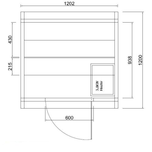 Sauna zewnętrzna ogrodowa 1 - 2 osobowa sucha Fińska w kształcie beczki 128,2 x 120 x 194 cm LINDHOLM F60120 Sanotechnik