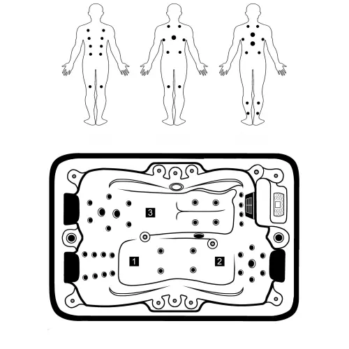 Basen ogrodowy 3 osobowy Jacuzzi MODENA biały SPA08 Sanotechnik