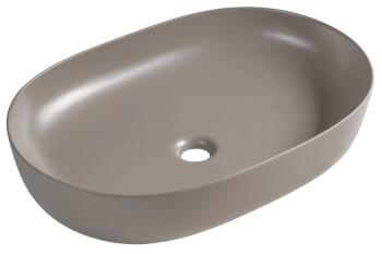 Umywalka nablatowa ceramiczna 60,5 x 41,5 cm beżowy ARDEA AR043-43 Sapho