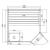 2-3 osobowa sauna combi FALUN XL 150x150x200cm FX75200 Sanotechnik