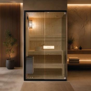 2 sobowa sauna combi FALUN M 120x120x200cm FX75120 Sanotechnik