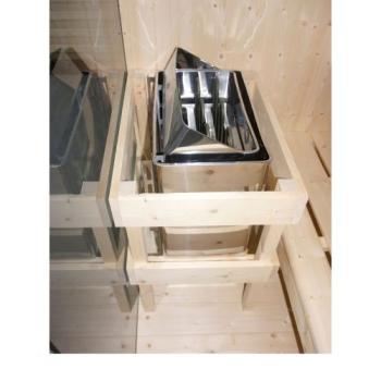 2-3 osobowa sauna combi GLACIER XL 150x150x200cm FK75200 Sanotechnik