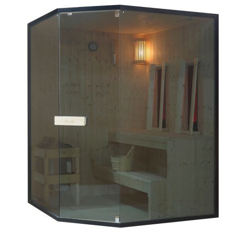 2-3 osobowa sauna combi GLACIER XL 150x150x200cm FK75200 Sanotechnik