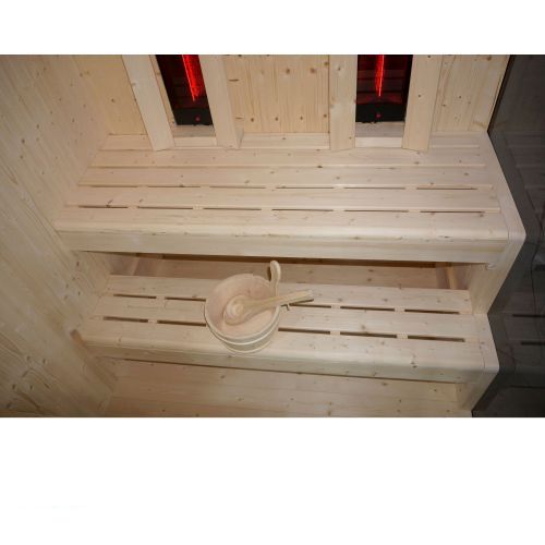 2-3 osobowa sauna combi GLACIER XL 150x150x200cm FK75200 Sanotechnik