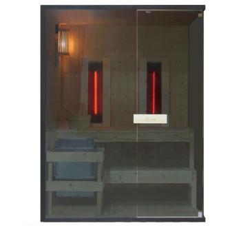2-3 osobowa sauna combi GLACIER L 150x120x200cm FK75150 Sanotechnik