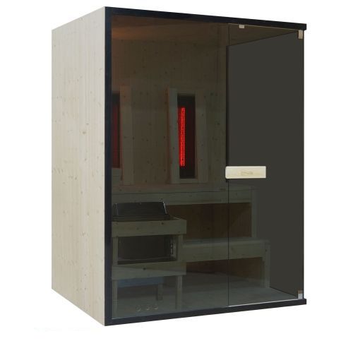 2-3 osobowa sauna combi GLACIER L 150x120x200cm FK75150 Sanotechnik