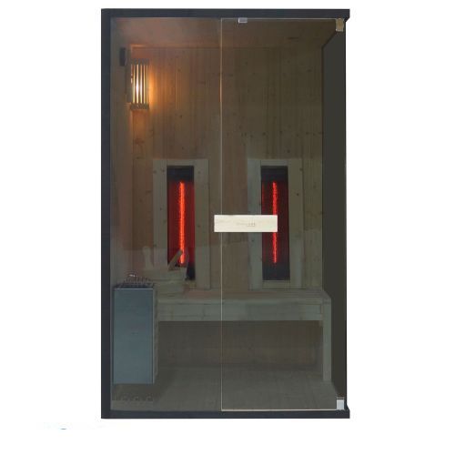 2 osobowa sauna combi GLACIER M 120x120x200cm FK75120 Sanotechnik