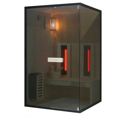 2 osobowa sauna combi GLACIER M 120x120x200cm FK75120 Sanotechnik