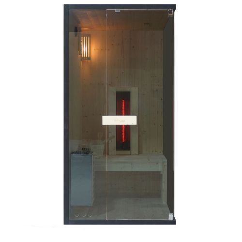 1 osobowa sauna combi GLACIER S 100x120x200cm FK75100 Sanotechnik