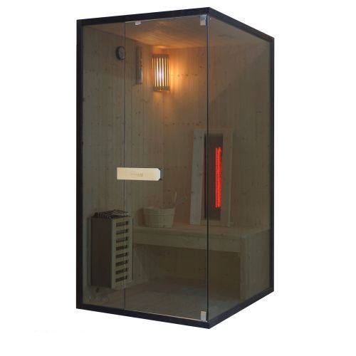 1 osobowa sauna combi GLACIER S 100x120x200cm FK75100 Sanotechnik