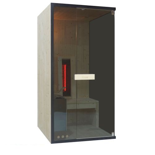 1 osobowa sauna combi GLACIER S 100x120x200cm FK75100 Sanotechnik