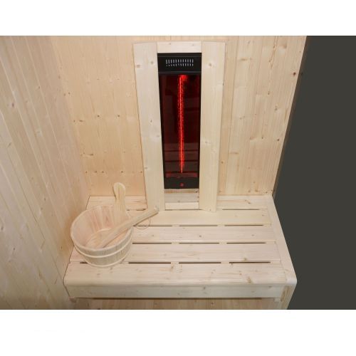 1 osobowa sauna combi GLACIER S 100x120x200cm FK75100 Sanotechnik