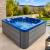 Basen ogrodowy SPA Jacuzzi PALMA niebieski marmur SPA15 Sanotechnik