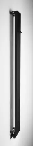 Grzejnik łazienkowy 190 x 1800 mm czarny mat 604 W LETIZIA IR247B Sapho bok