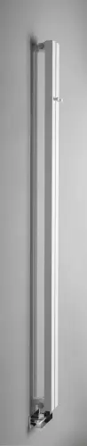 Grzejnik łazienkowy 90 x 1800 mm biały mat 301 W LETIZIA IR245W Sapho bokiem