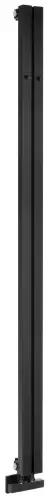Grzejnik łazienkowy 90 x 1800 mm czarny mat 301 W LETIZIA IR245B Sapho