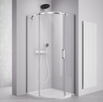Kabina prysznicowa półokrągła 90 x 90 x 200 cm lewa THRON ROUND TL2690L-5005 POLYSAN