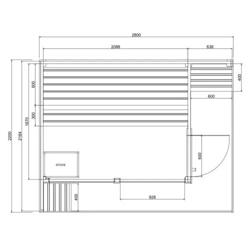 Sauna zewnętrzna dla 4-5 osób FA20280 NORA XL Sanotechnik